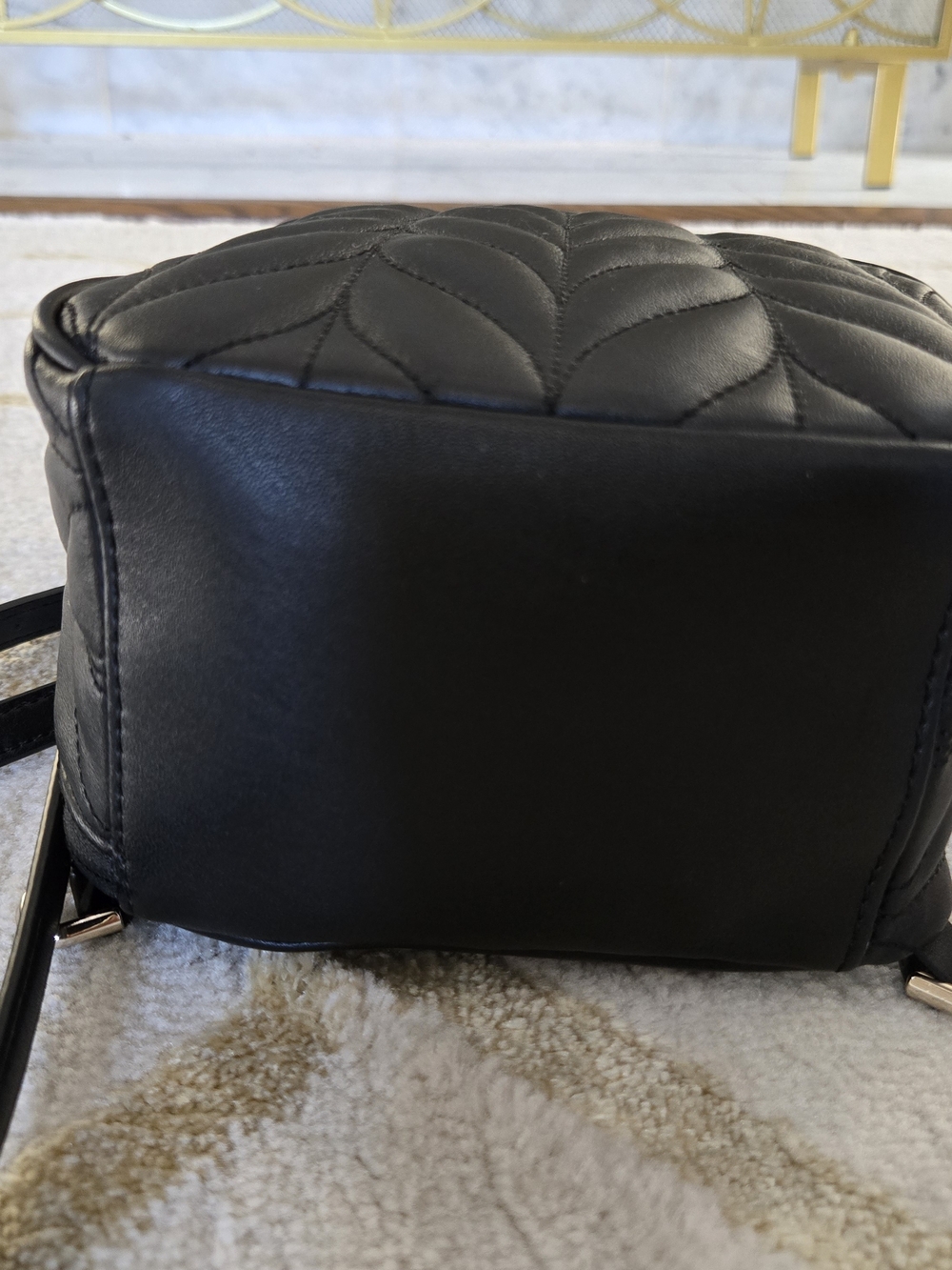 kate spade New York Quilted Black Mini Backpack - Picture 5 of 6